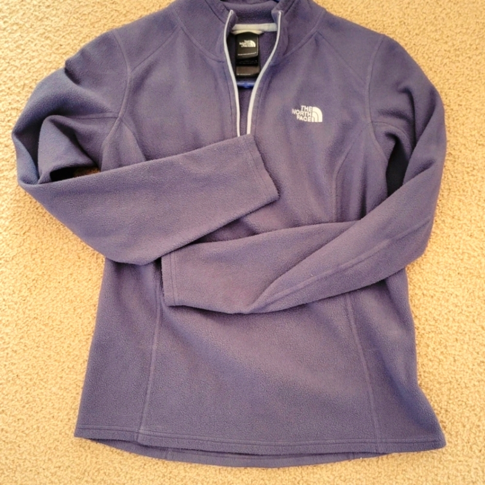 Northface quarter zip pullover blue
